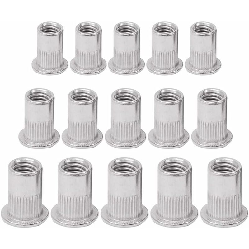 Lot De 165 Acier Inoxydable Rivet Crou, Crou Outil Plat Tte Filete