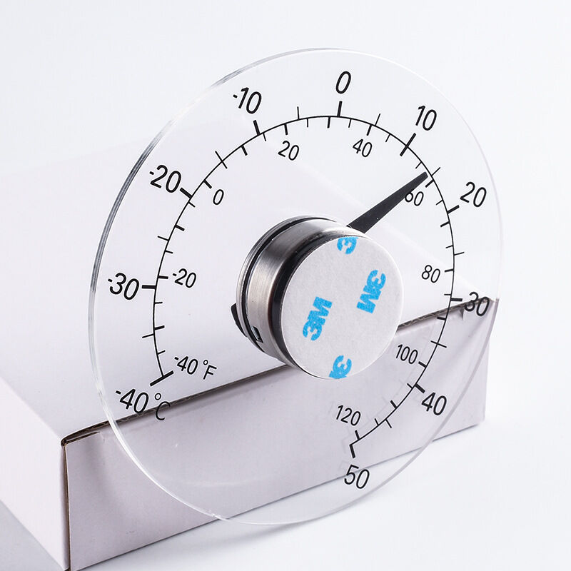 À l'Extérieur, Thermomètre Analogique pour Fenêtre Thermomètre Transparent  pour Contrôle de Température 