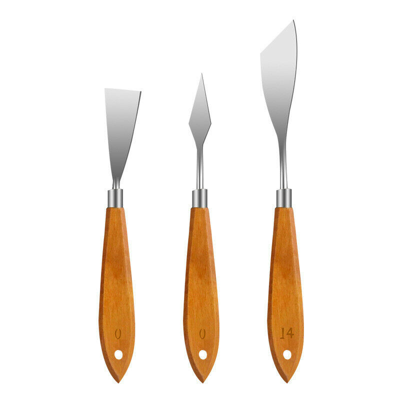 Spatule Enduit Lissage Painting Palette Knife Set 7,Couteau a Enduire de  Plâtrier Lame Inox,Couteau à Enduire pour papier peint et murs,Couteau  enduit
