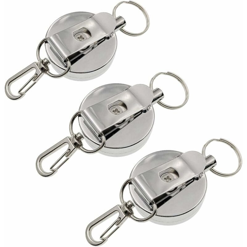 Porte-clés rétractable en métal créatif, porte-Badge d