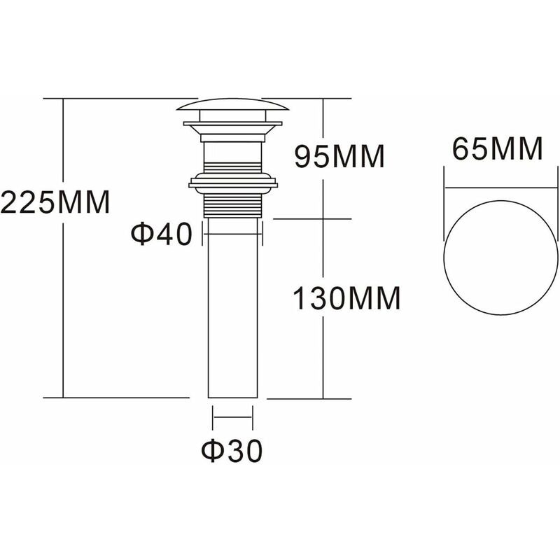 BONDE DE VIDANGE L130MM