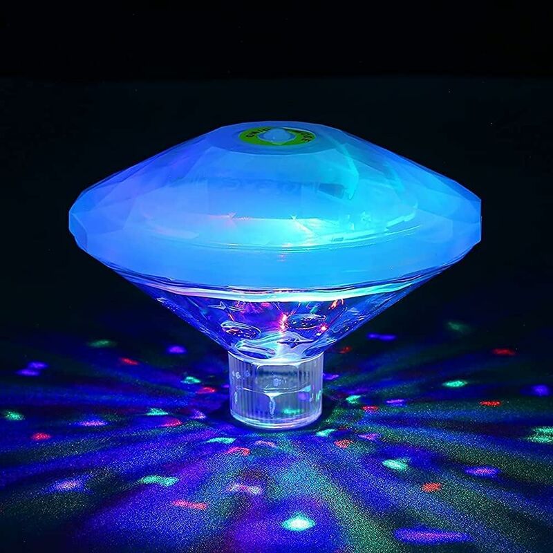 SAYDY Lumières de Piscine Multicolores, Lampe de Baignoire Flottante à LED,  avec 8 Modes d'éclairage, Lampe de Bassin sous-Marin, à Piles, pour Barres  de Piscine de Fontaine (Color : 10pcs) 
