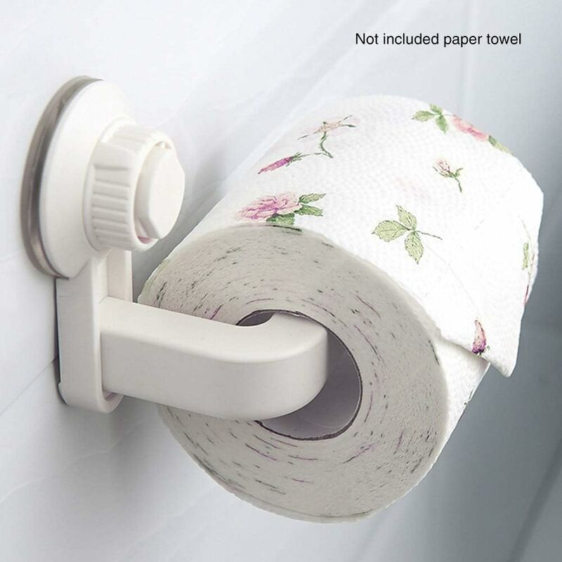 Dérouleur de papier toilette en porcelaine blanche