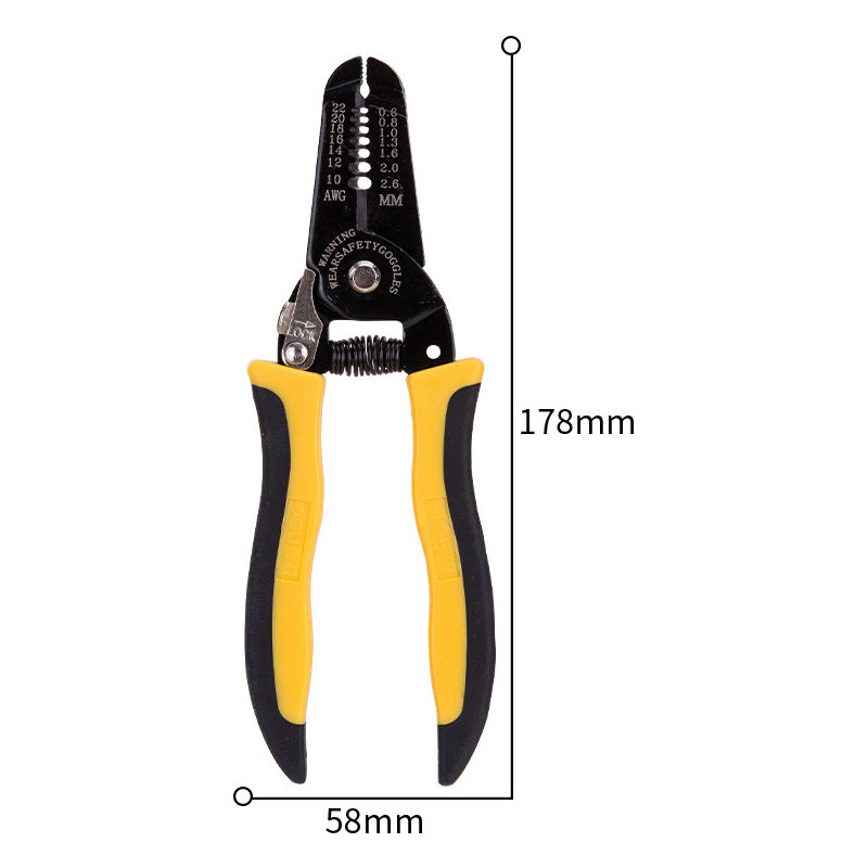 Deli-Pince à dénuder multifonctionnelle, pince à dénuder, coupe
