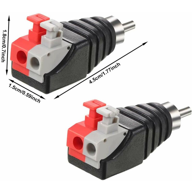 Cable doubleur splitter RCA: 1 male / 2 femelle AUDIO VIDEO 25 cm