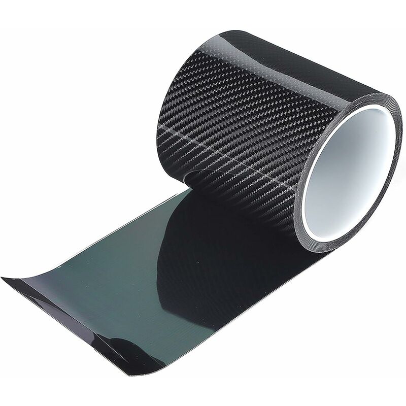 Acheter Autocollant 3D en Fiber de carbone, Film vinyle noir, Film de  Protection pour décoration de voiture, mat, bande en Fiber de carbone,  anti-rayures, étanche