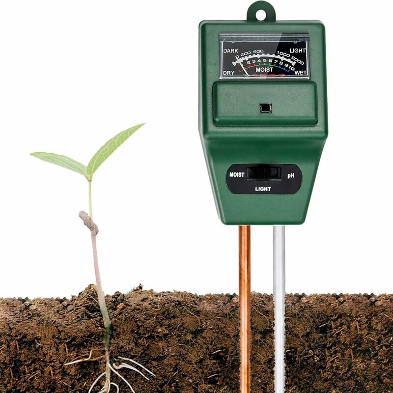 Humidimètre de sol 3 en 1, testeur de PH pour la terre, les plantes, les  fleurs, mesure de l'humidité, outil de jardin, Test du sol - AliExpress