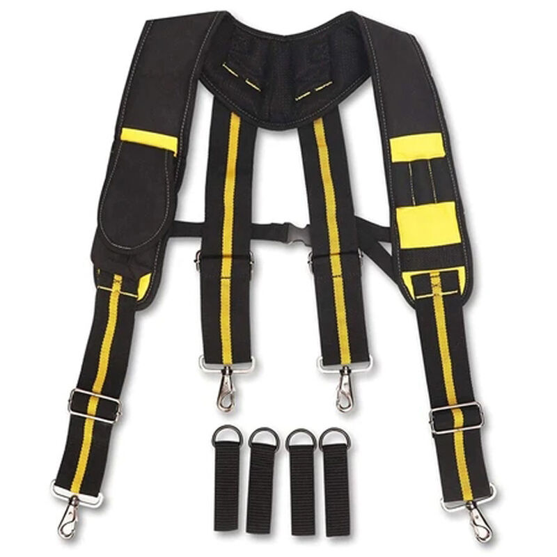 Bretelles de ceinture d'outils rembourrées robustes sangle réglable avec  clips de poche pour