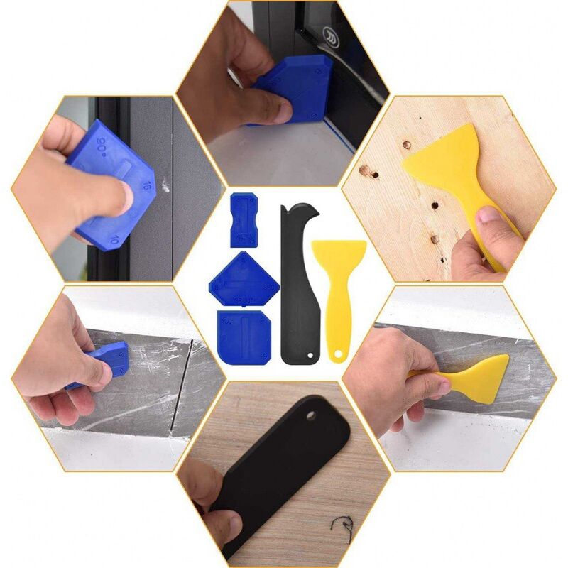 10 Pièces Lisseurs de Joints Outils d'étanchéité à Cadres Kit de Calfeutrage  Outil de Scellage du dégraissant en Silicone - Cdiscount Bricolage