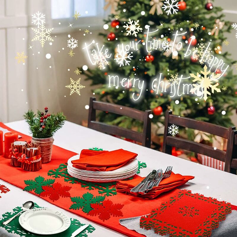 Autre décoration pour Noël 12pcs Porte Couvert Noël Deco Table Noël  Bonhomme de Neige Décoration Table