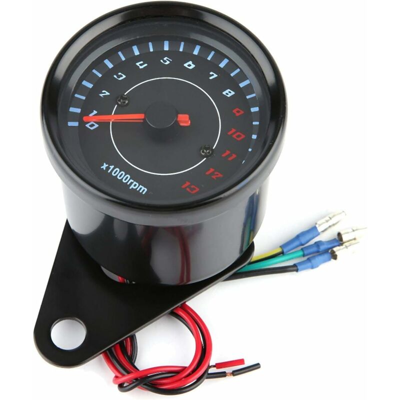 Thermomètre numérique quadruple pour moto, instrument carré, jauge