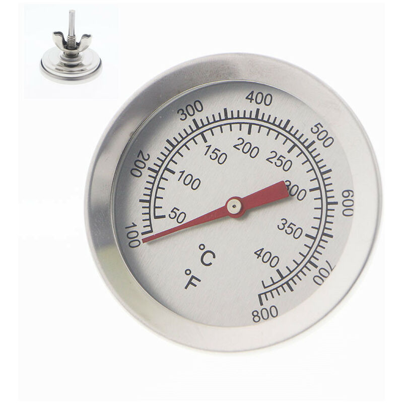 BarbecueThermomètre, 100 ~ 700 ℉ Acier inoxydable Lecture instantanée  Thermomètre BBQ Jauge de température Cadran analogique