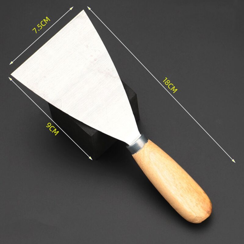 AIDUCHO 3 Pièces Jeu de Spatules en Acier Inoxydable, Couteau à Enduire  avec Spatule à Manche