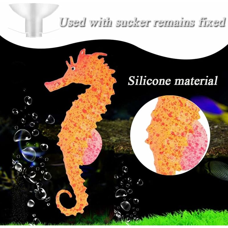 Poisson flottant en Silicone artificiel avec ventouse, décorations