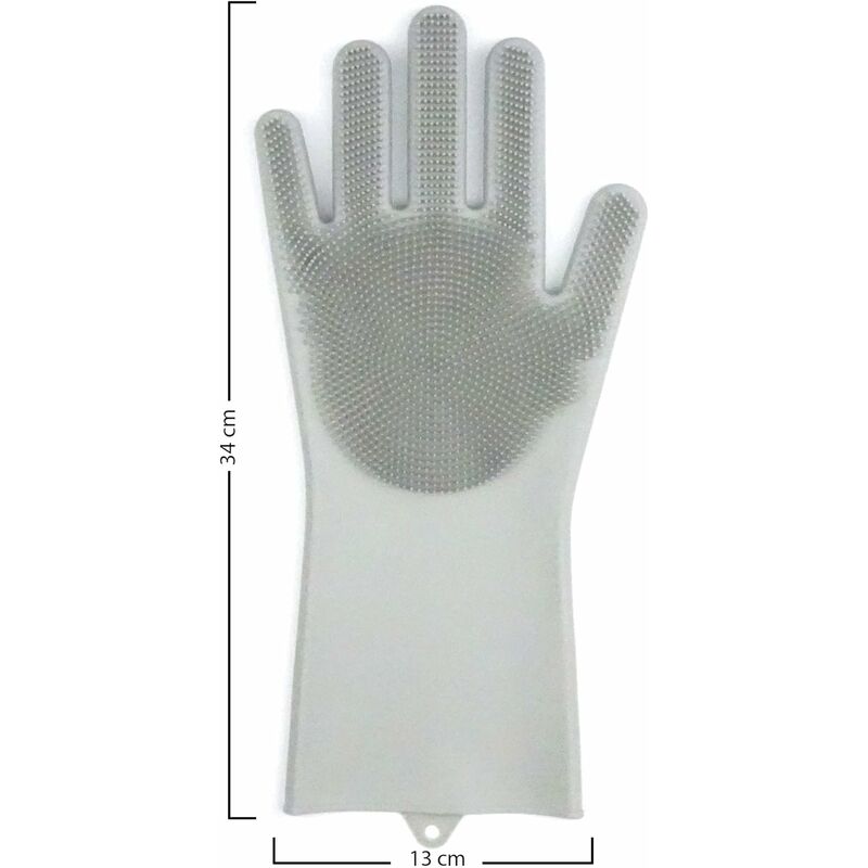 Gants de vaisselle en Silicone, gants de récurage en caoutchouc, brosse de  nettoyage en éponge pour les travaux ménagers de la vaisselle, cuisine