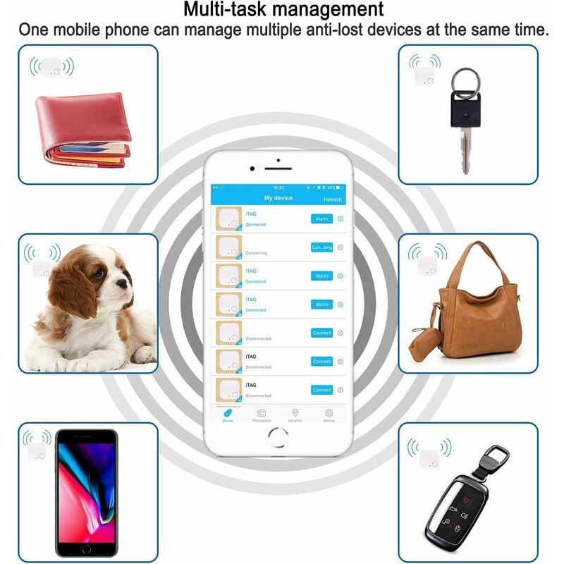 Gps Bt Smart Tracking Finder, Dispositif Anti-perte Avec Porte-clés Pour  Animaux De Compagnie, Chats, Chiens, Portefeuille, Clé De Téléphone  Portable, Localisateur De Position Anti-perte, Alarme De Positionnement  Anti-perte Pour Enfants, Halloween