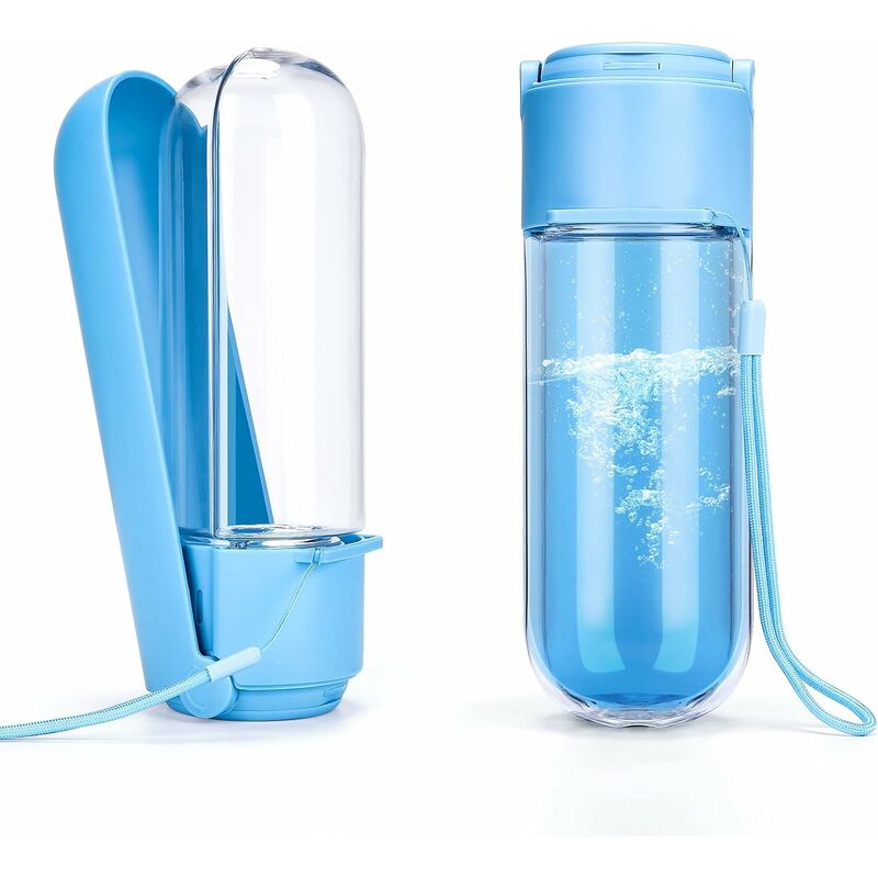 Gourde pliable en silicone, bouteille d'eau pliable 600 ml pour la  randonnée, le camping, les voyages en plein air, sans BPA 