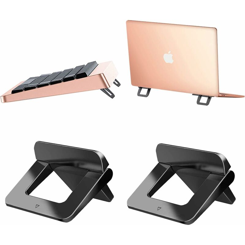 Support Ordinateur Portable, Ergonomique Universel Porte-Laptop en Bambou,  Support PC Portable, Laptop Stand, pour Macbook