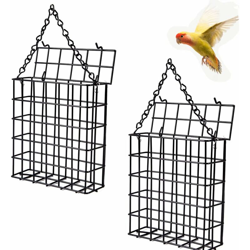 Mangeoire avec Support perchoir,Triomphe Ventouse et chaîne de Suspension,  fenêtre en Acrylique mangeoires extérieur Oiseaux Maison à l'extérieur  Feeder, arrière-Cour Jardin décoration fenêtre