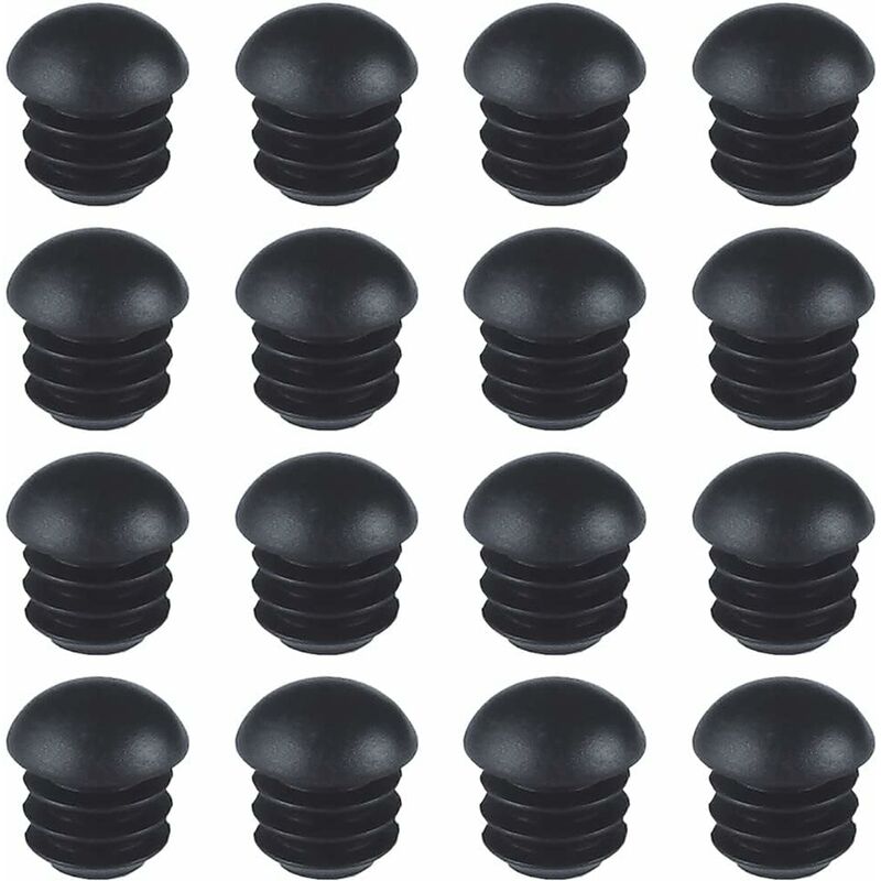 Lot de 16 Embouts Bouchons Patin + Feutre PVC Souple Diam 18mm