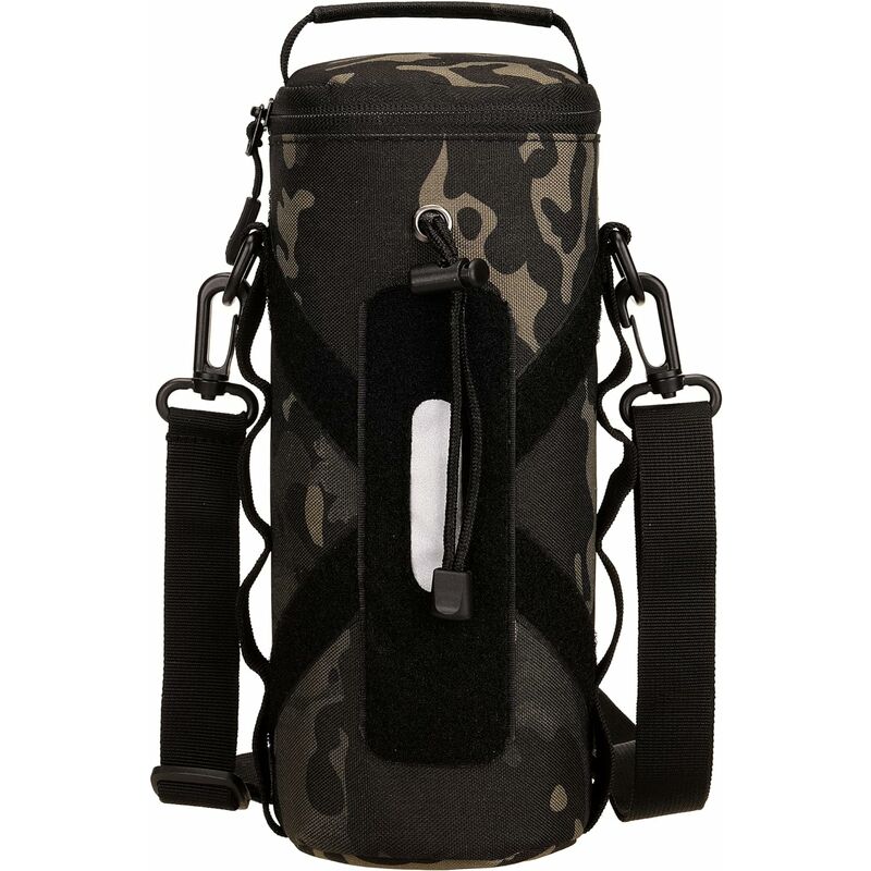 Sac de Bouteille d'Eau Imperméable 550ml/800ml/1000ml Style Militaire  Tactique Nylon Molle Système Porte Bouteille d'Eau à l'Air Libre (Black  Camo)——VEBTles