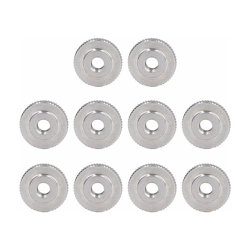 GROOFOO 100 Pcs M3×10 Écrou À Rivet Fileté À Tête Plate,Écrous À Riveter  Fileter En Acier Inoxydable,Assortiment Inserts Filetés Pour Metal Plastique(Argent  8mm×10mm)