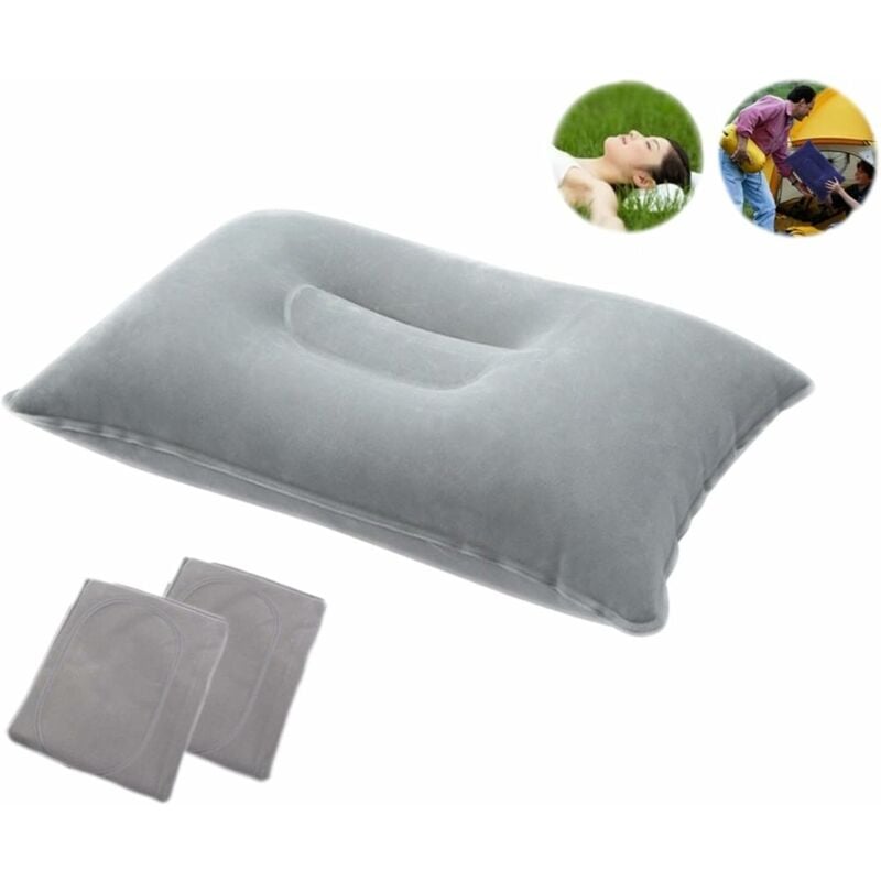 Oreiller coussin gonflable Portable, pour Camping, voyage, sieste, cou,  sommeil