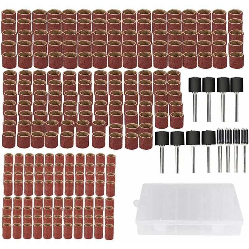 Kit de ponçage à tambour adapté pour perceuse à ongles Dremel