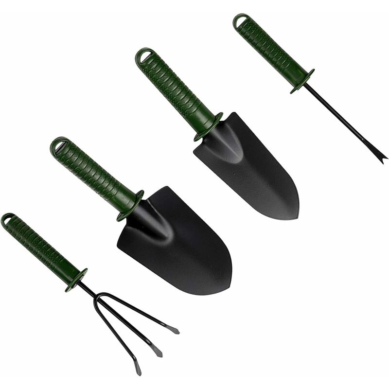 Set 3 Outils Jardinage Inox - Râteau, Plantoir & Transplantoir KRISALYS