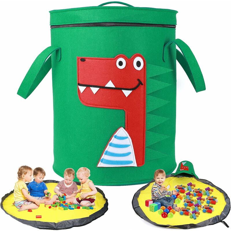 crocodile - Sac de rangement pour jouets d'enfants, panier de