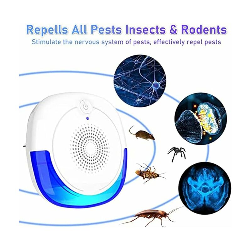 Rpulsif Ultrason Anti-rongeurs Insectes,6 Pack Rpulsif Anti Rongeurs,  Rpulsif Antiparasitaire Ultrasons, Rpulsif Moustique Ultrason Anti  Coquerelle