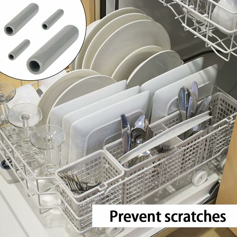 Capuchons de support de lave-vaisselle [100 pièces], housse de protection  pour panier à couverts, broches de protection pour lave-vaisselle 