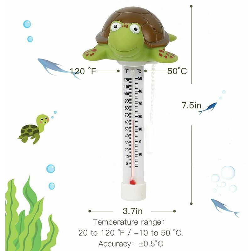 1pc, Thermomètre De Piscine Sans Fil Flottant Facile À Lire