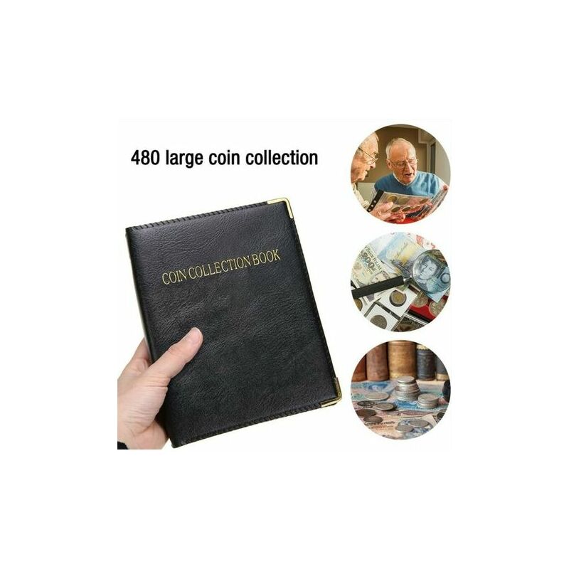 Gobesty 480 Pochettes Album de Collection Pieces de Monnaie, Album