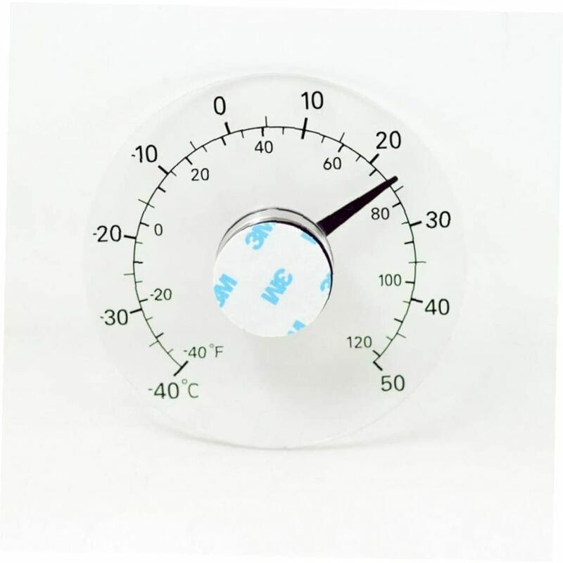 Thermomètre extérieur sans plomb sans batterie auto-adhésif thermomètre à  la maison étanche transparent pour porte et fenêtre 