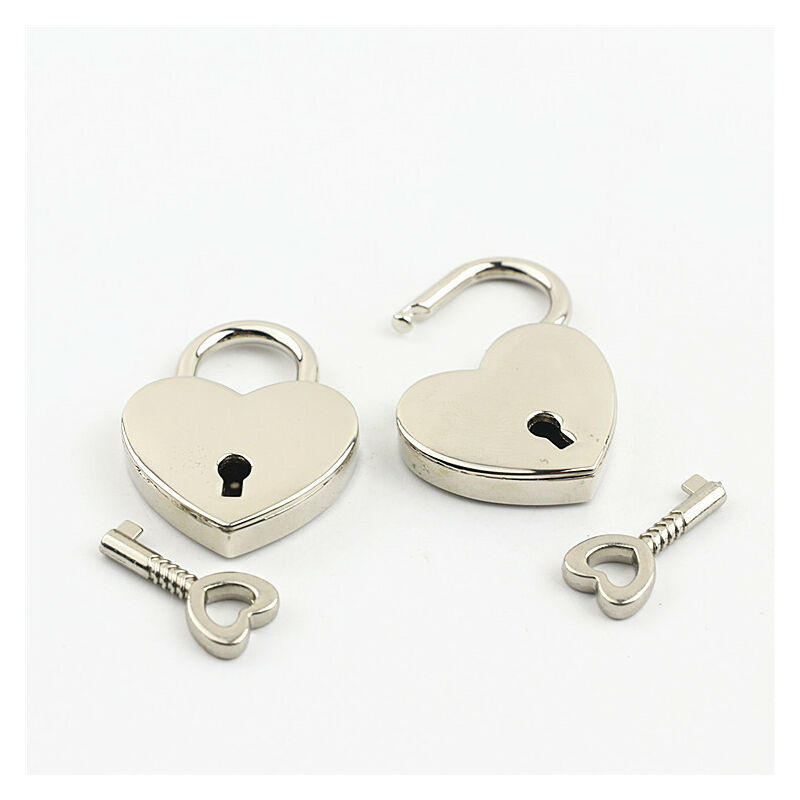 Petit cadenas en forme de cœur en métal Mini serrure avec clé pour boîte à  bijoux Boîte de rangement Journal Livre, paquet de 2 (or)