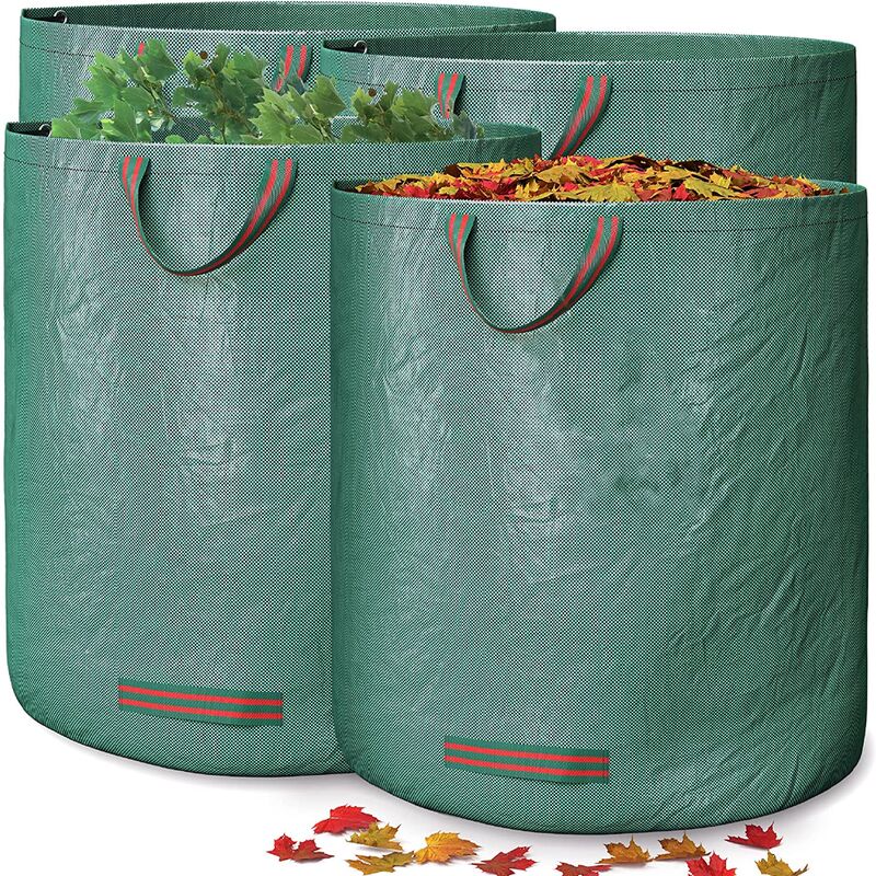 sac de jardin 272L de polyéthylène doublent récipients de déchets de yard  4PCS