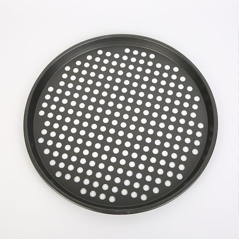 Plaque à pizzas, Lot de 20, Plat à four, Acier au carbone, Moule, Plateau,  Antiadhésive, Ronde, ∅ 32 cm, Gris