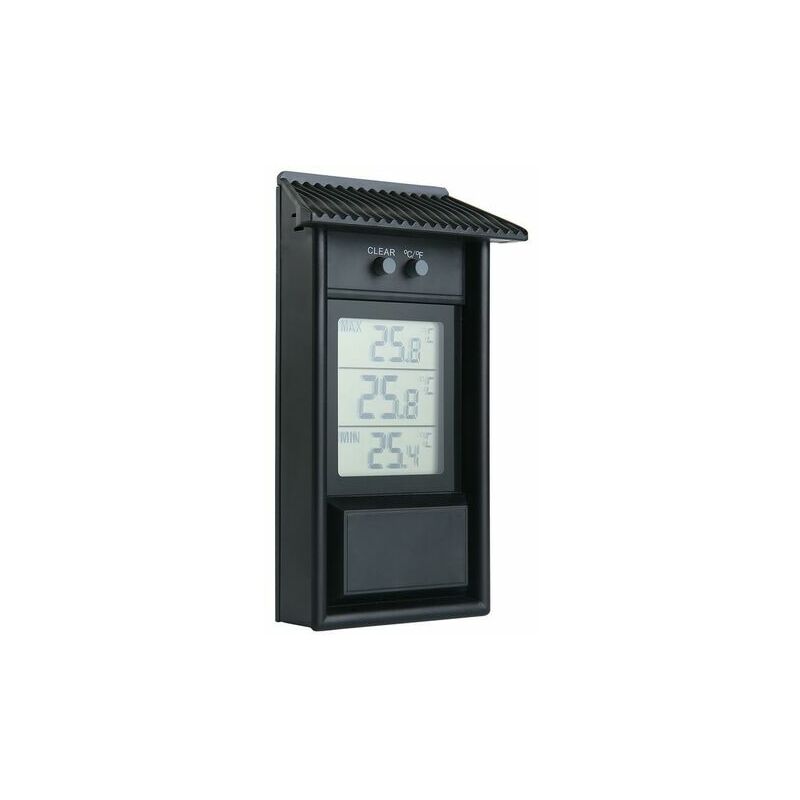 FISHTEC Lot de 2 - Thermometre Mini Maxi - Affichage Digital - Memoire  Tempetatures minimales et maximales - Temperatures extremes