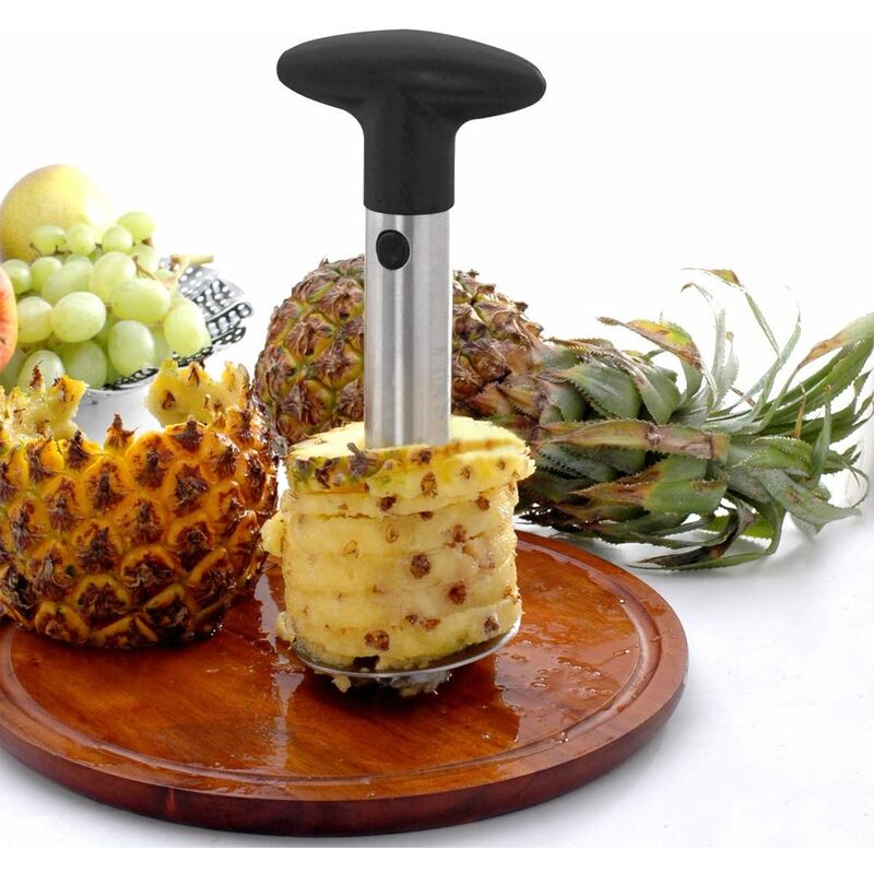 Coupe-ananas COM-FOUR® 3 en 1 - épluche-ananas en acier inoxydable, va  au