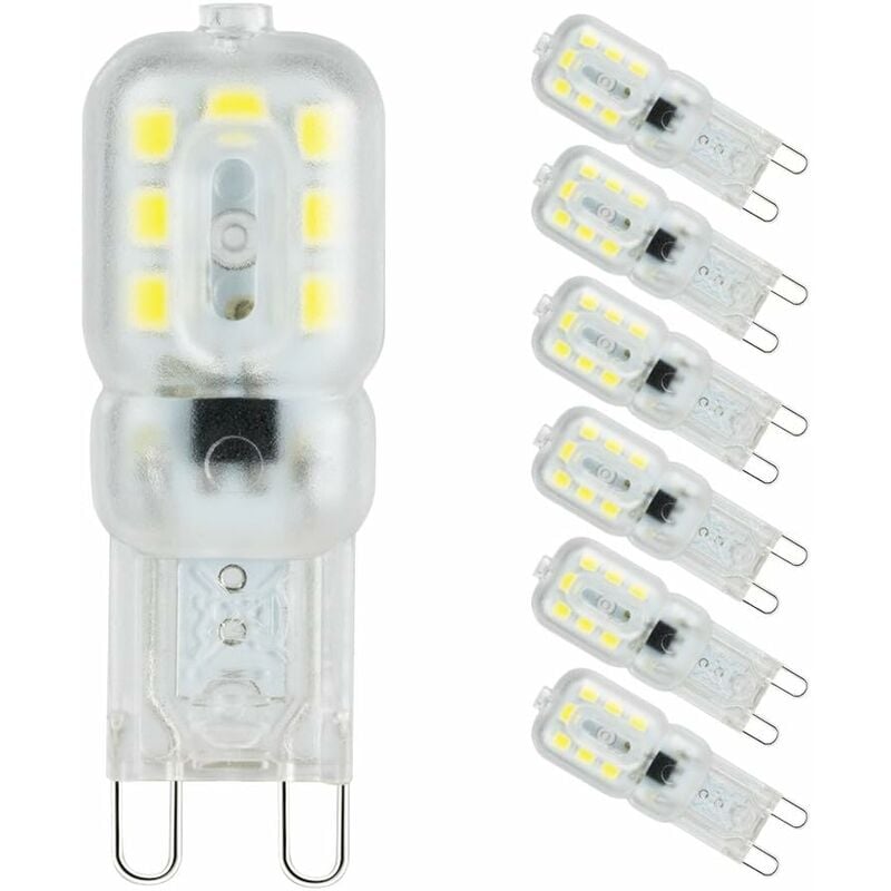 Ampoule 3 LED G9 blanc froid