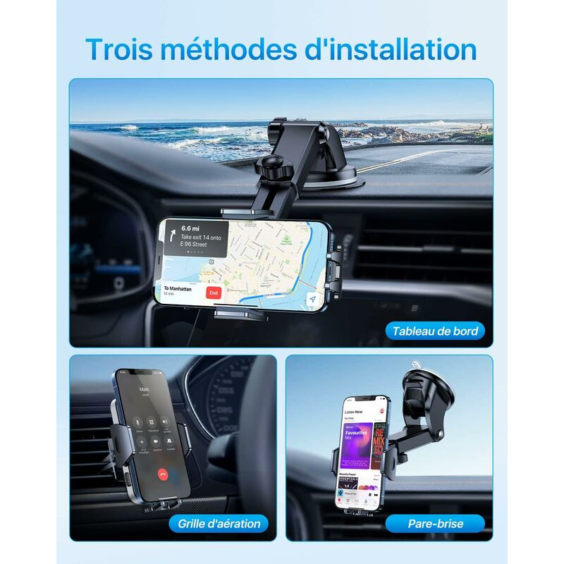 Support Voiture Bras Retractable Fixation Ventouse Magsafe