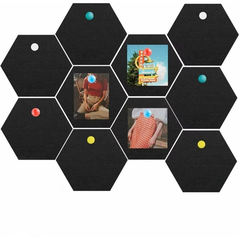 Tableau autocollant du liège Hexagon Decorative - Magasin de liège France