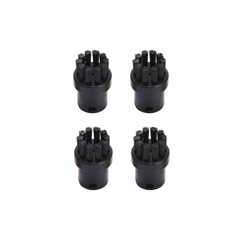 Huayuwa Lot de 4 brosses de nettoyage rondes pour nettoyeur vapeur