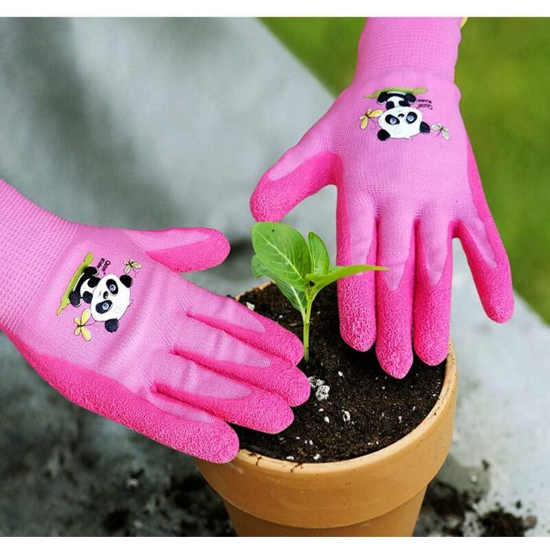 Gants pour enfants 5-7 ans Gants de jardinage en fibre