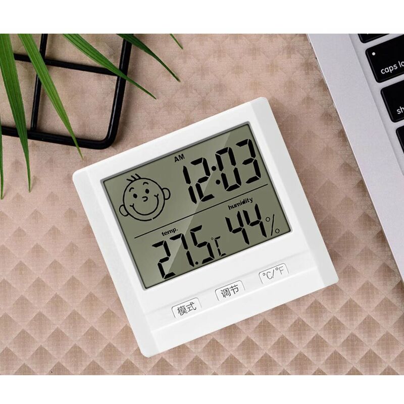Horloge & Thermomètre Voiture SH-350-2 de température numérique  multifonction réveil Moniteur LCD Batterie Détecteur de Affichage