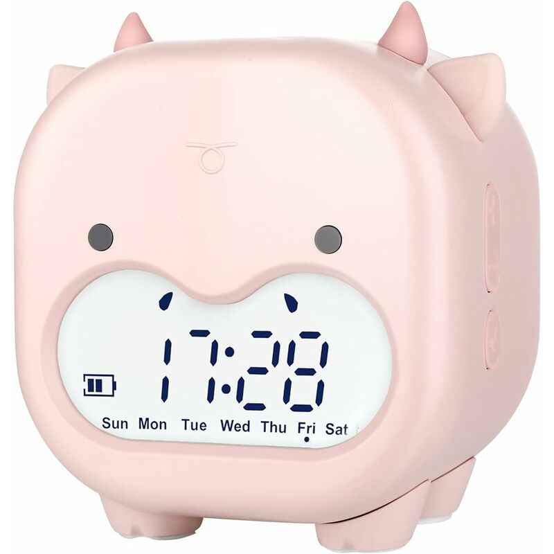 Réveil enfant en forme de lapin affichage horaire, température