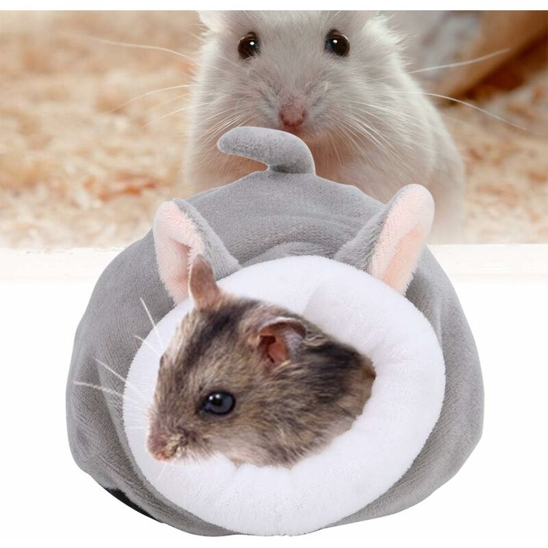 Maison de nid de coton d'hiver pour hamster nain Mignon Souris Chaud Pet  Hamster Lit Canapé Nest Mini Lit Doux