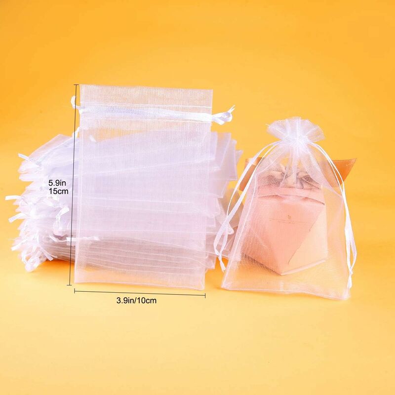 12pcs petits sachets vides sachets sacs sacs de stockage de gaze