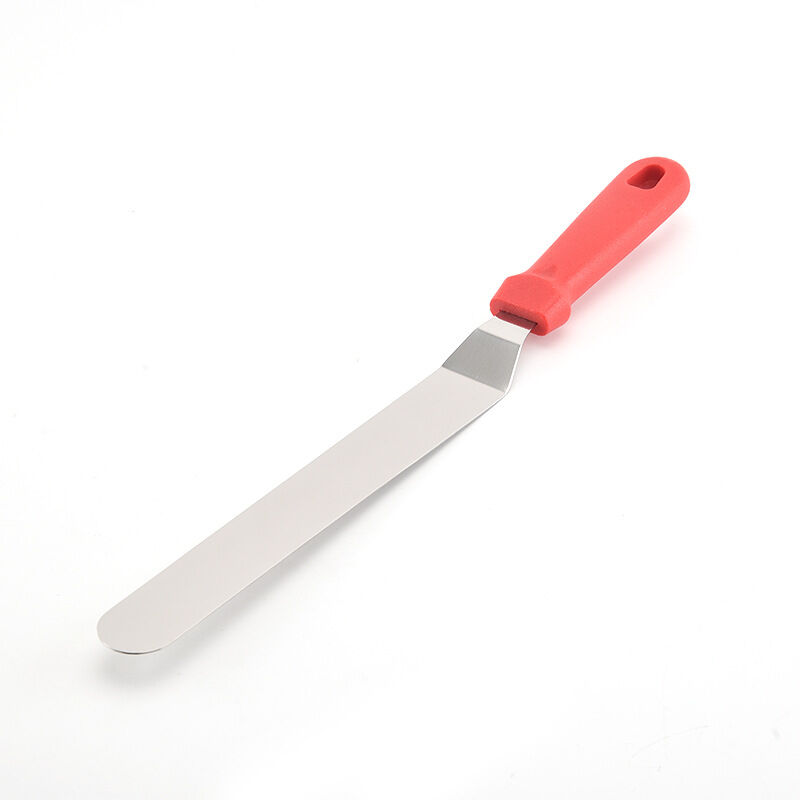Spatule en inox manche plastique de 17 cm pour la pâtisserie - Couteaux à  pain